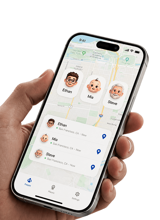 Ondrela Tracker App on Phone